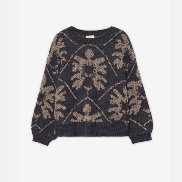 NKN Nekane Barcelona Jacquard Wool blend Medium, Lurex NWT, soft made in Spain - Picture 7 of 7